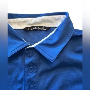 Travis Mathew Short Sleeve Golf Polo Shirt - Mens Size Medium - Blue